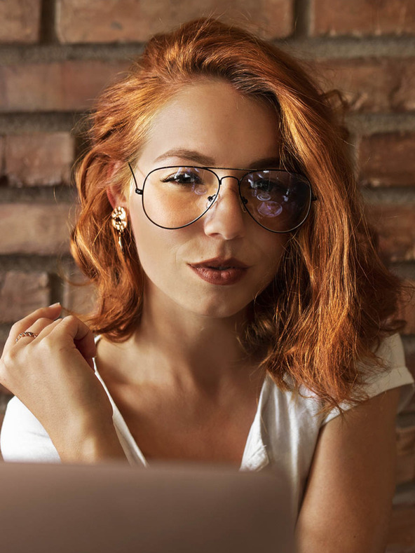 VEYREY Černé brýle blokující modré světlo VeyRey Bloss