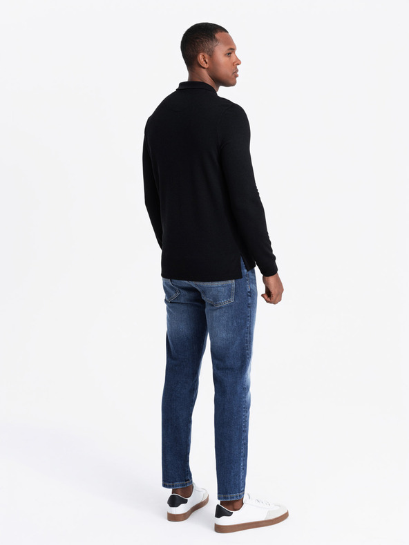 Ombre Clothing Pánské polo tričko s dlouhým rukávem Ombre Clothing