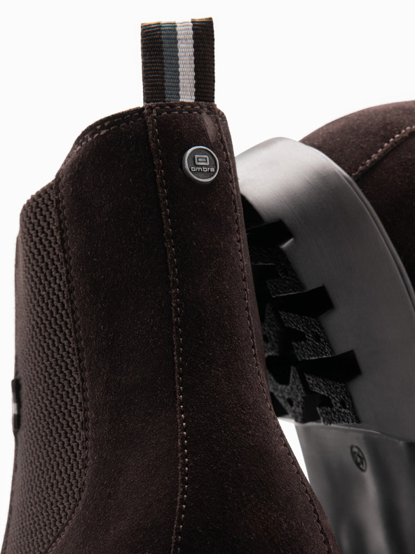Ombre Clothing Pánská semišová obuv s vysokým nártem Ombre Clothing