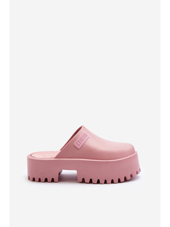 BIG STAR SHOES Dámské pantofle s masivní podrážkou Big Star Pink