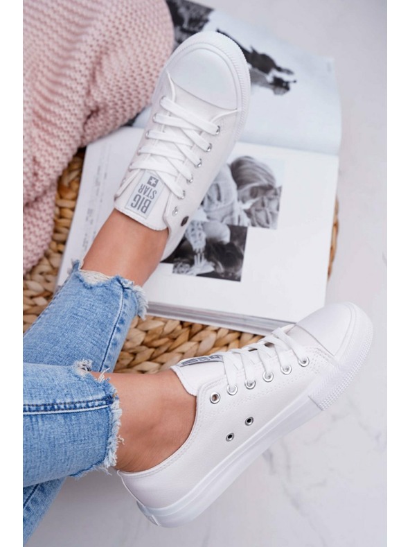 BIG STAR SHOES Dámské klasické tenisky Big Star - bílé
