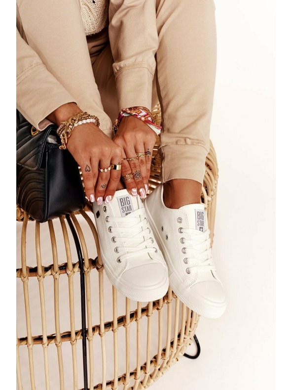 BIG STAR SHOES Dámské klasické tenisky Big Star - bílé