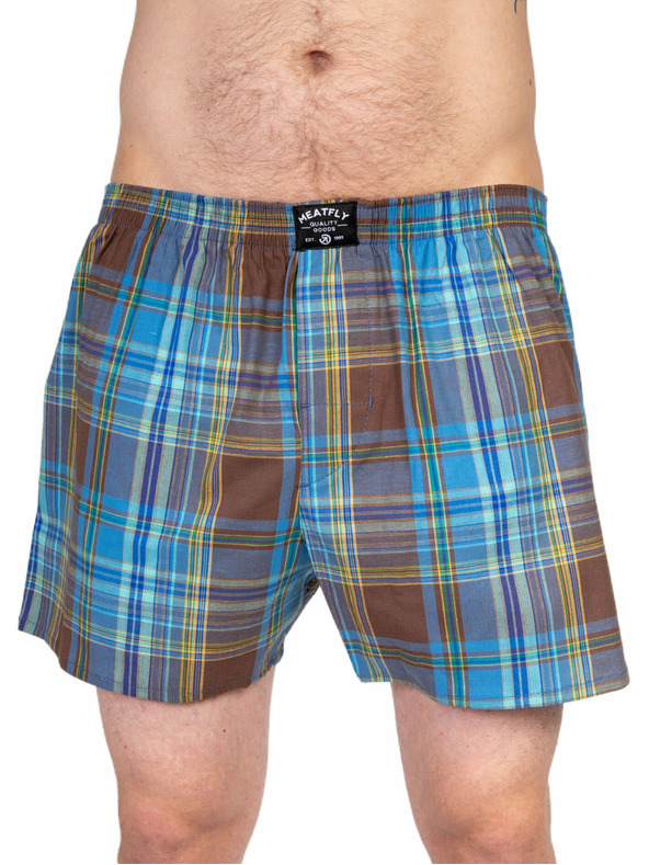 Meatfly Meatfly pánské boxerky Doug Yellow / Brown | Žlutá | Velikost