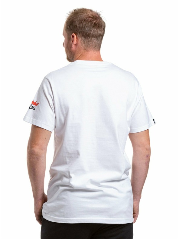 Meatfly Meatfly pánské tričko Big Shock 8Bit White | Bílá | Velikost