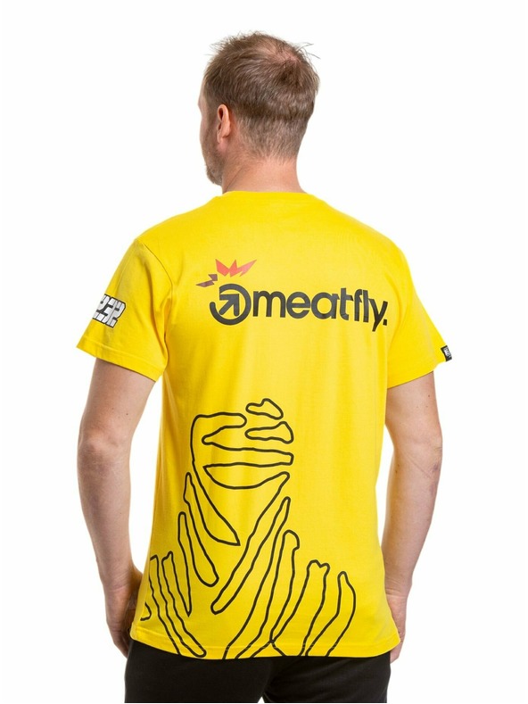 Meatfly Meatfly pánské tričko Dakar Yellow | Žlutá | Velikost