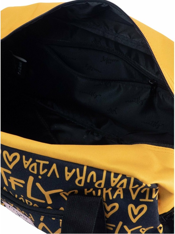 Meatfly Meatfly cestovní taška X Pura Vida Mavis Yellow/Black | Žlutá | Objem 26 L