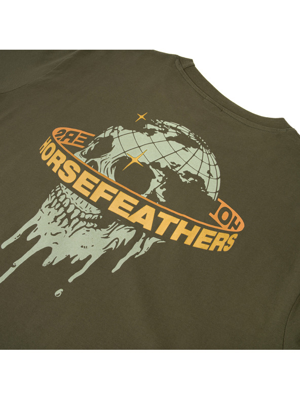 Horsefeathers Triko Orbit zelené HORSEFEATHERS