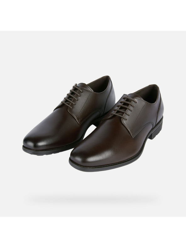 Geox Hnědá pánská společenská obuv Geox Walk Pleasure F