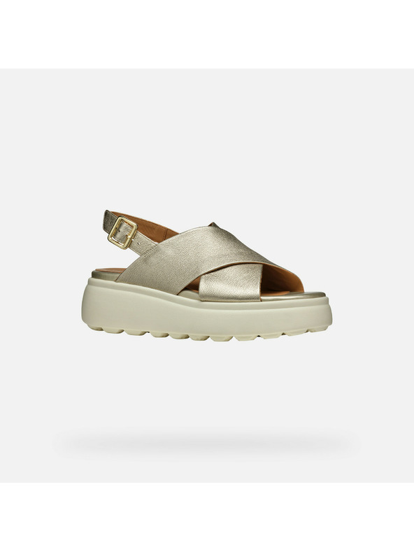 Geox Zlaté dámské sandály Geox Spherica EC4.1 S