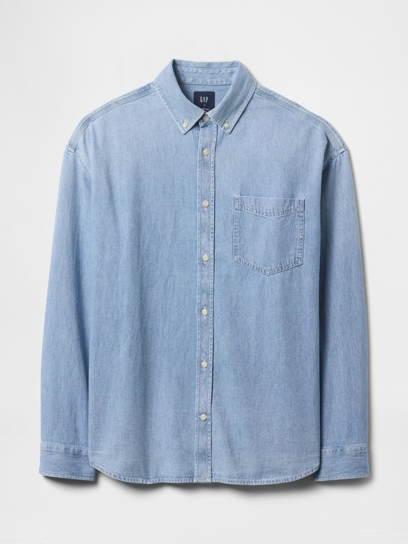 GAP Oversize džínová košile Big Shirt Americana GAP