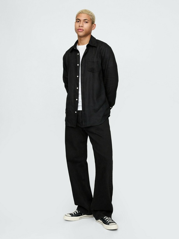 GAP Lněná košile Classic Shirt GAP