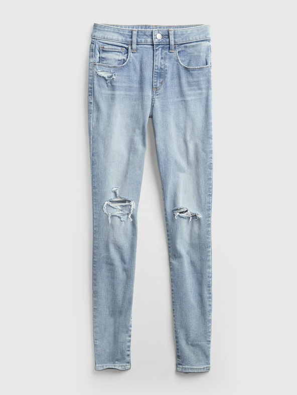GAP Džíny distressed universal jeggings mid rise GAP