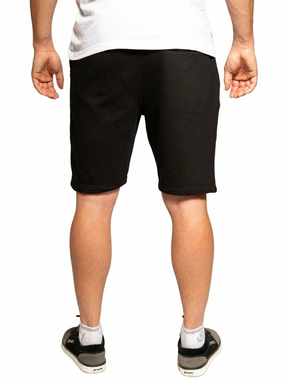 Meatfly Meatfly pánské teplákové kraťasy Big Shock Black | Černá | Velikost