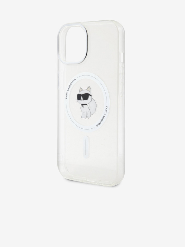 Karl Lagerfeld Karl Lagerfeld IML Choupette MagSafe Zadní Kryt pro iPhone 15 Transparent