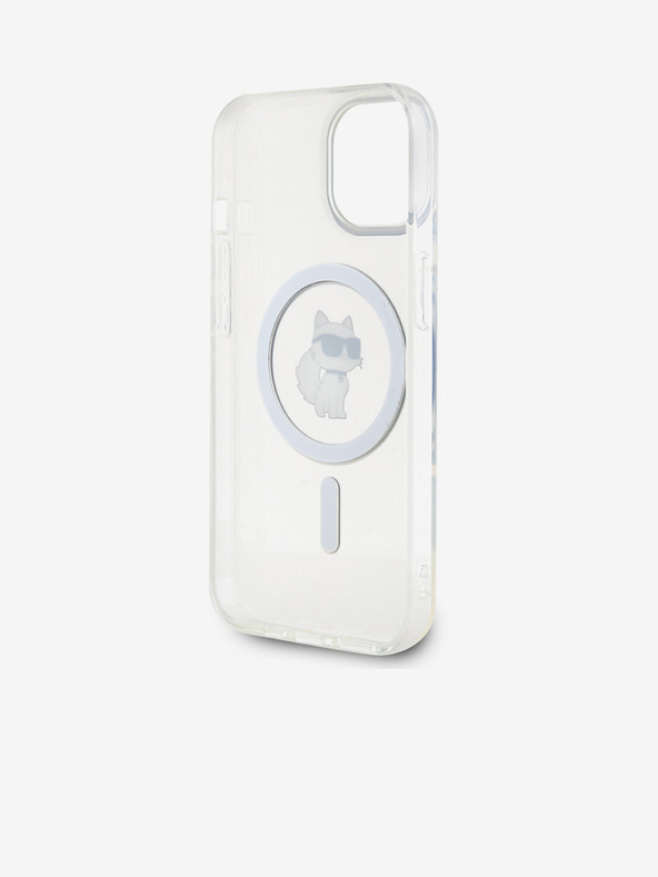 Karl Lagerfeld Karl Lagerfeld IML Choupette MagSafe Zadní Kryt pro iPhone 15 Transparent