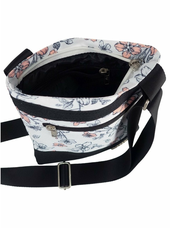 Meatfly Meatfly dámská kabelka Dixie Blossom White | Bílá | Objem 0,4 L