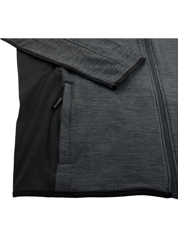 ALPINE PRO Pánská rychloschnoucí mikina s cool dry ALPINE PRO IRWES black