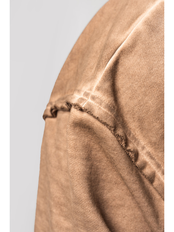 Nebbia Washed-off mikina na zip GYM BRO 362