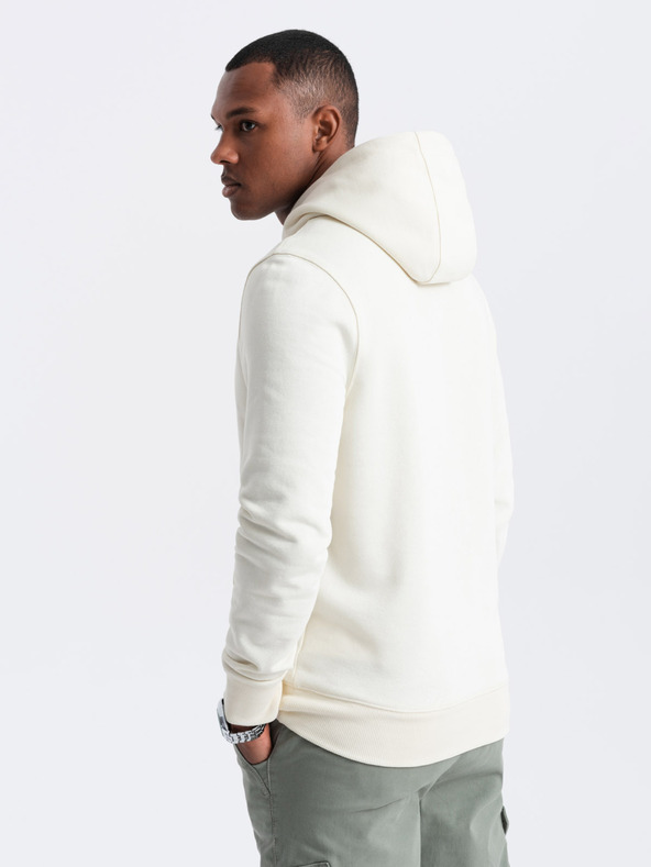 Ombre Clothing Pánská bavlněná klokaní mikina BASIC s kapucí  Ombre Clothing