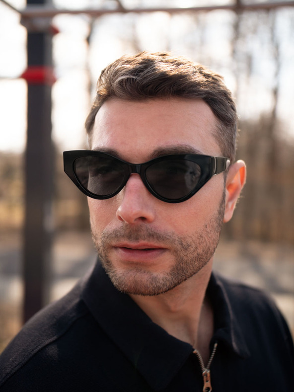 VEYREY VeyRey acetátové sluneční brýle polarizační cat-eye Zurgug