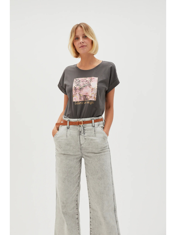 Moodo WOMEN'S TSHIRT L-TS-4630 GREY Moodo