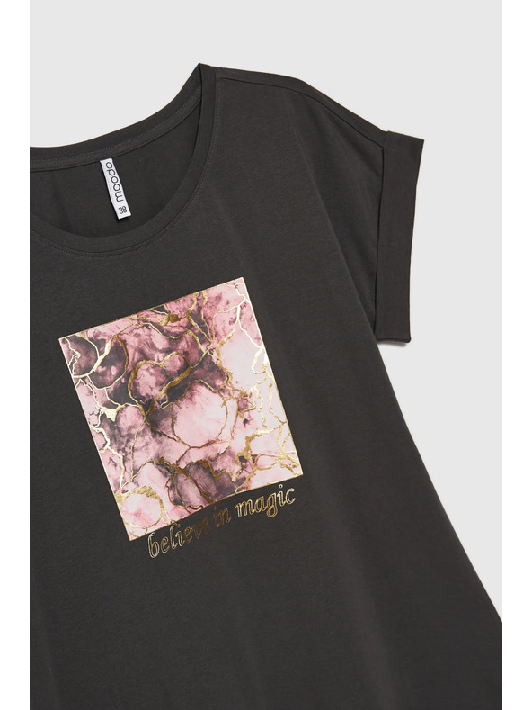 Moodo WOMEN'S TSHIRT L-TS-4630 GREY Moodo
