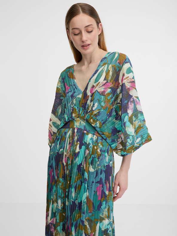 Orsay Modré dámské maxišaty ORSAY