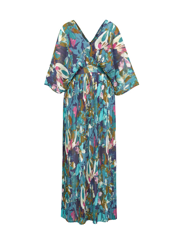 Orsay Modré dámské maxišaty ORSAY