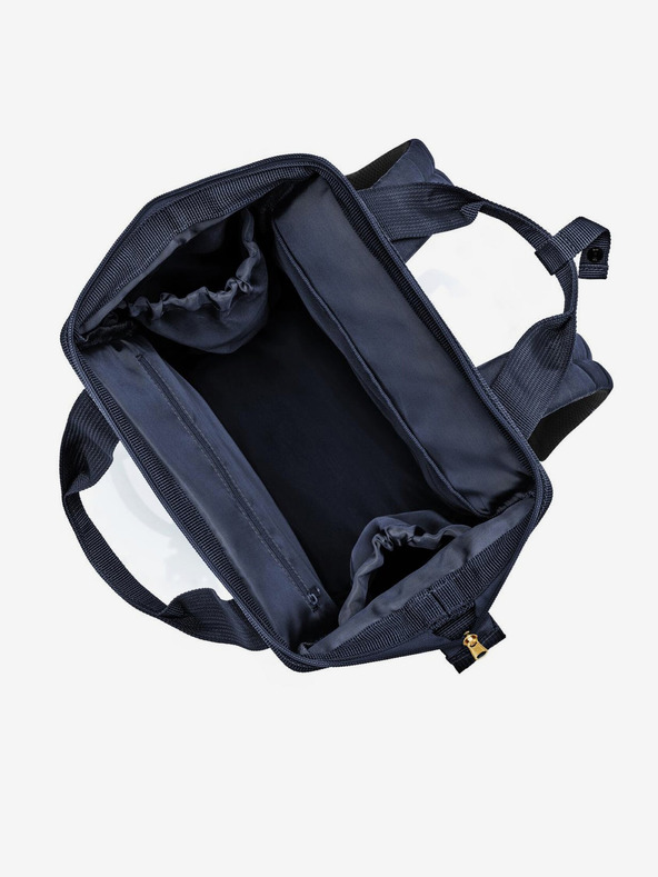 Reisenthel Tmavě modrý dámský batoh Reisenthel Allrounder R Rhombus Midnight Gold