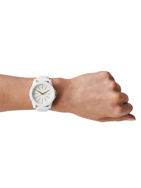 Armani Exchange Armani Exchange dámská dárková sada hodinek Lady Banks a řemínku na zavazadla AX7126
