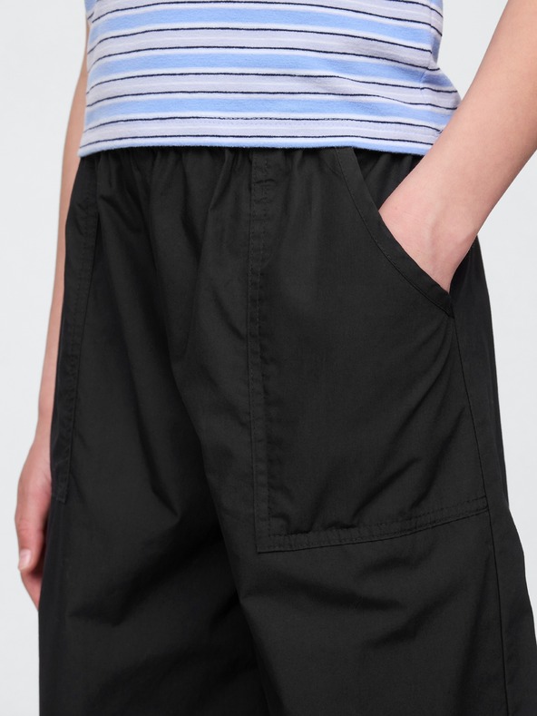 GAP Dětské popelínové kalhoty Baggy Joggers GAP