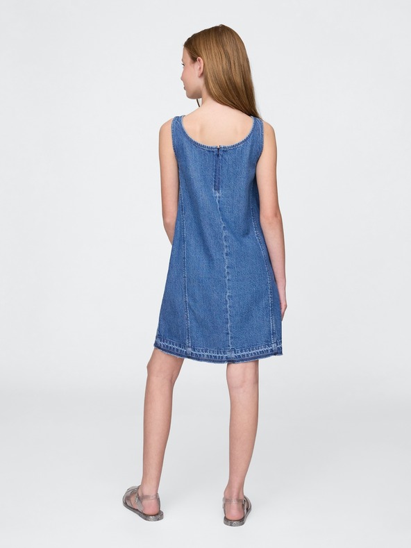 GAP Dětské džínové šaty UltraSoft Americana GAP