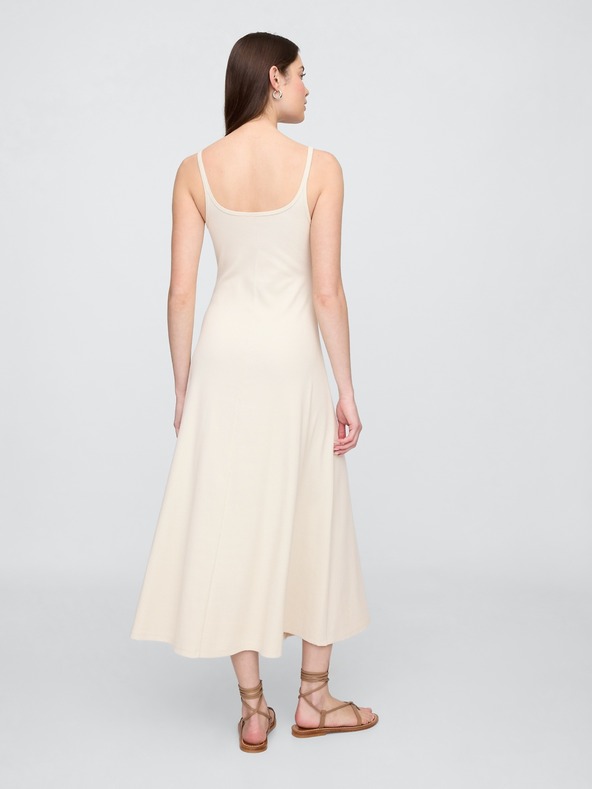 GAP Žebrované midi šaty GAP