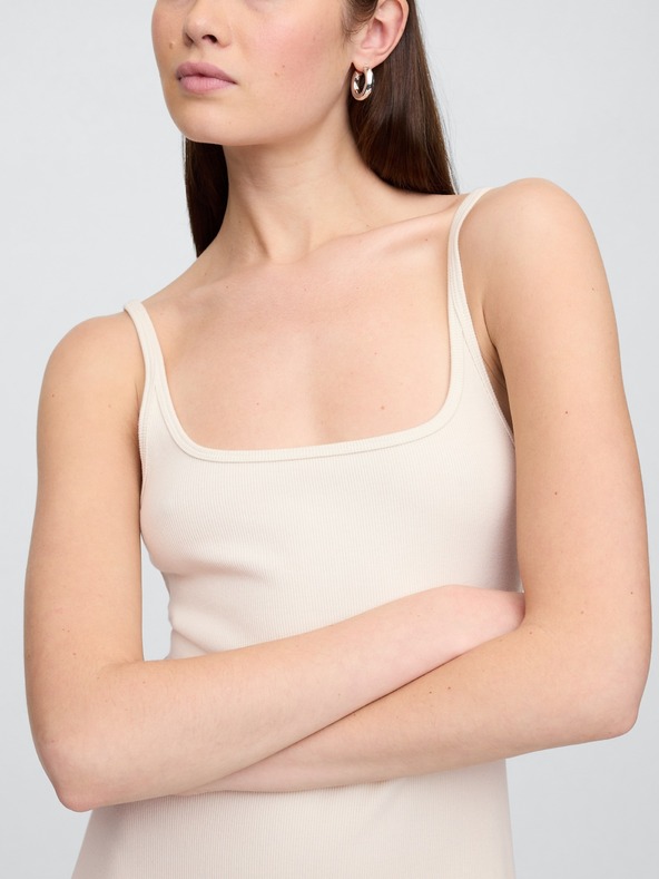 GAP Žebrované midi šaty GAP