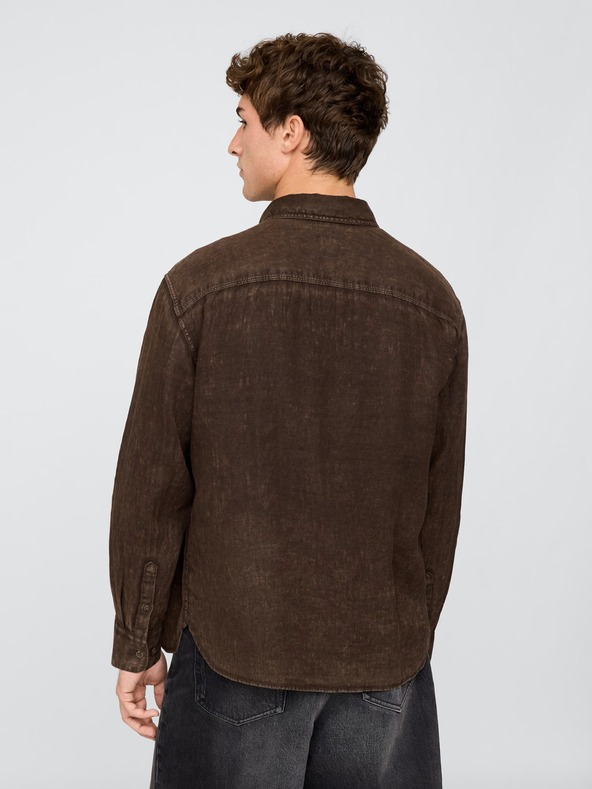 GAP Lněná košile Classic Shirt GAP