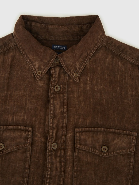GAP Lněná košile Classic Shirt GAP