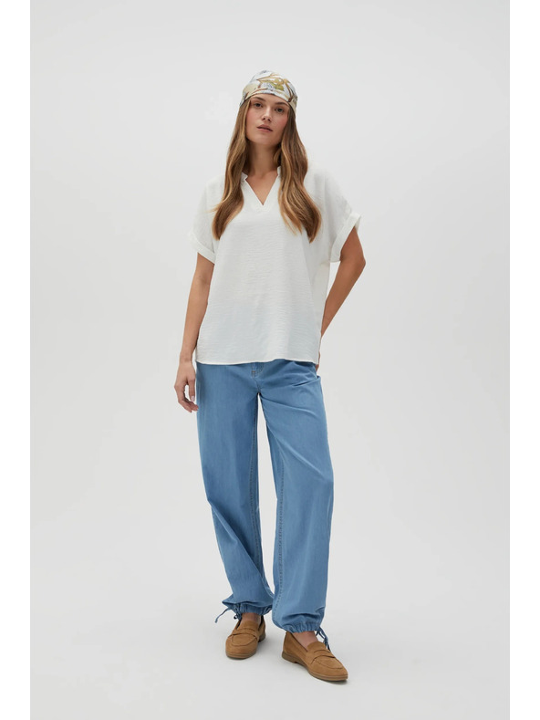 Moodo Bílá dámská košile Moodo