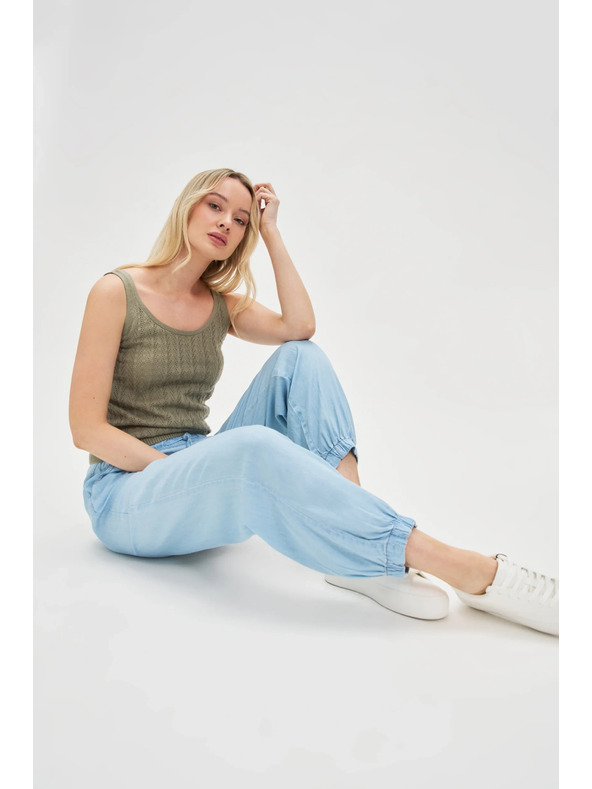 Moodo Olivové bavlněné tílko