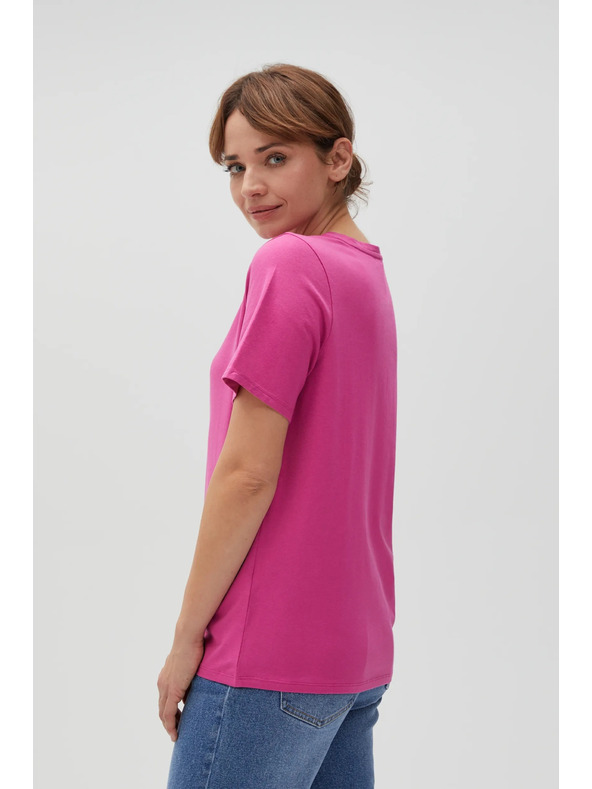 Moodo Fuchsiové dámské tričko Moodo