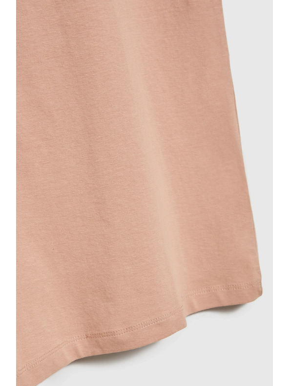 Moodo Světle hnědé dámské tričko Moodo