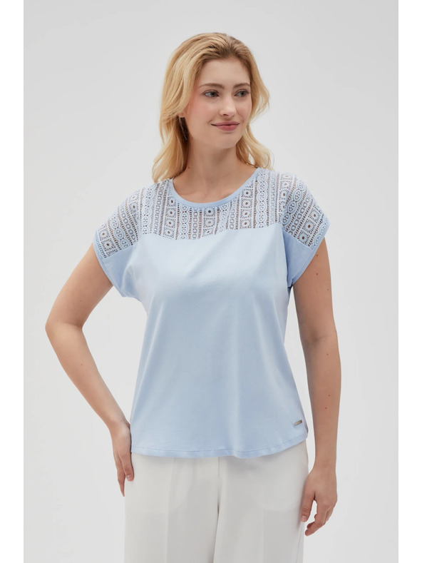 Moodo Světle modré dámské tričko Moodo