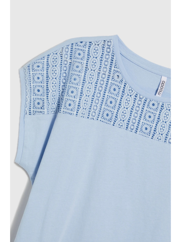 Moodo Světle modré dámské tričko Moodo