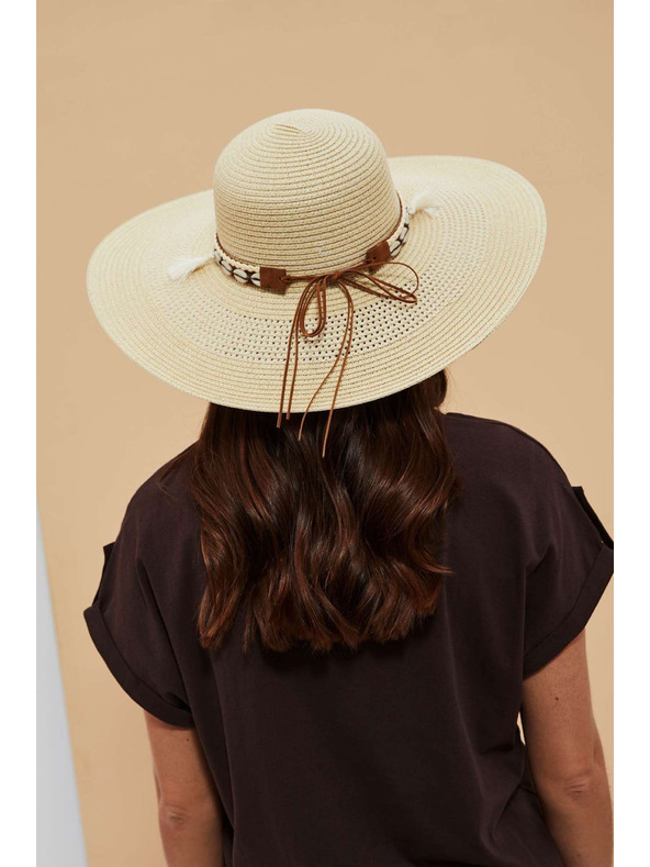 Moodo Světle béžový dámský klobouk