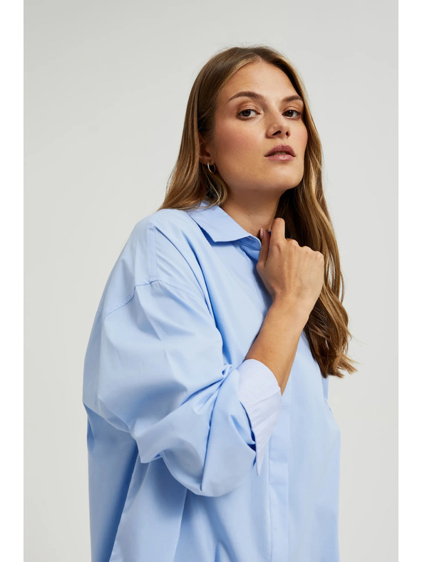 Moodo Modrá dámská košile
