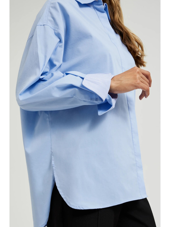 Moodo Modrá dámská košile