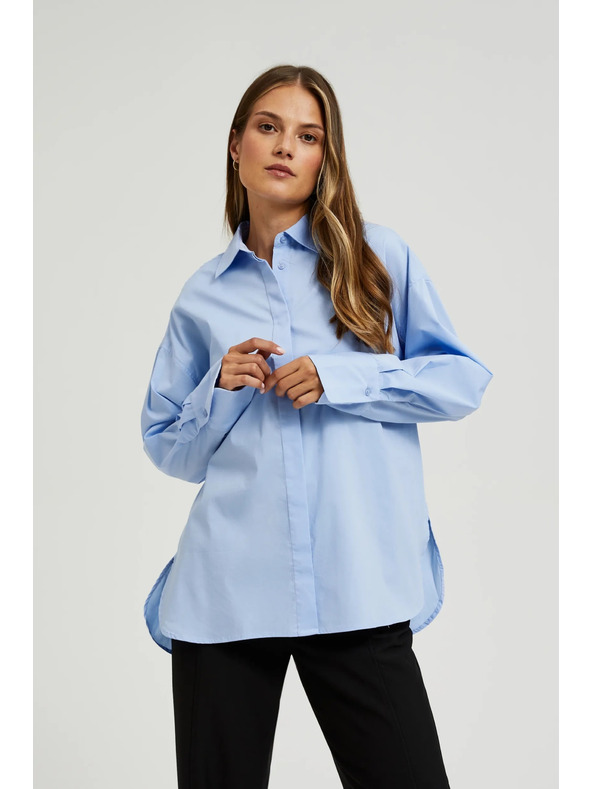Moodo Modrá dámská košile