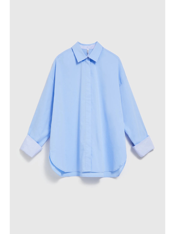 Moodo Modrá dámská košile