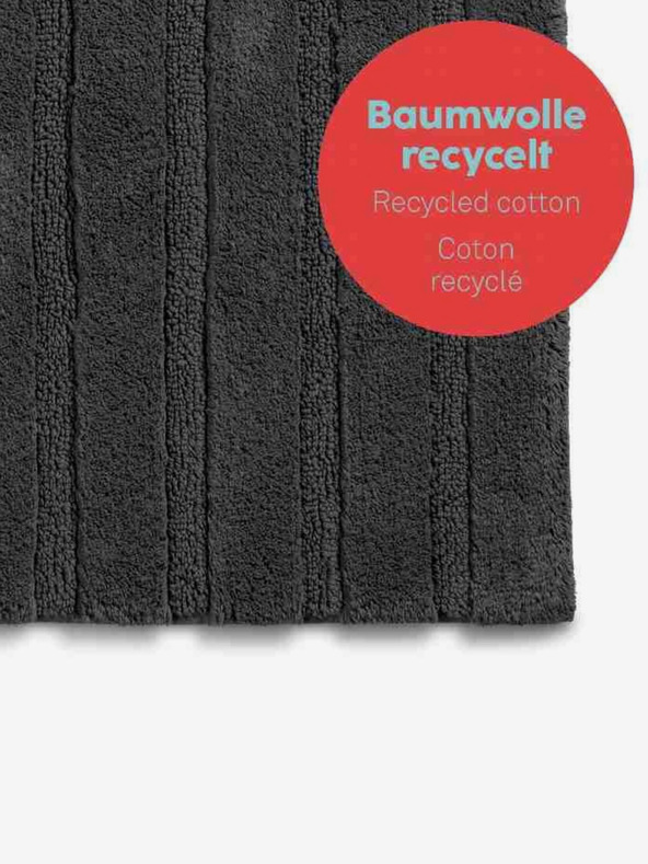 Kela Koupelnová předložka Megan 100 x 60 cm bavlna šedobílá KELA