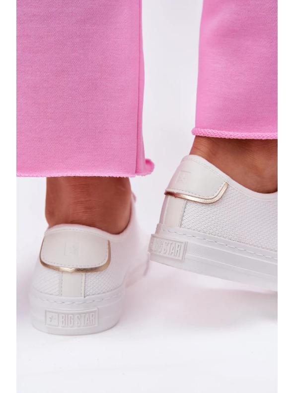 BIG STAR SHOES Dámské plátěné tenisky Big Star – bílé