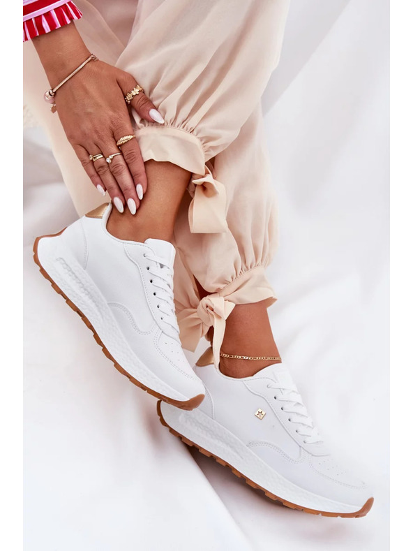 BIG STAR SHOES Dámské stylové boty Big Star HI-POLY SYSTEM – bílé